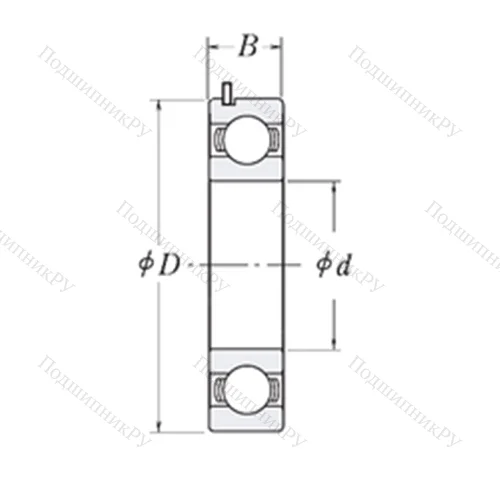 Подшипник шариковый радиальный 6204 JRW 3 C 3