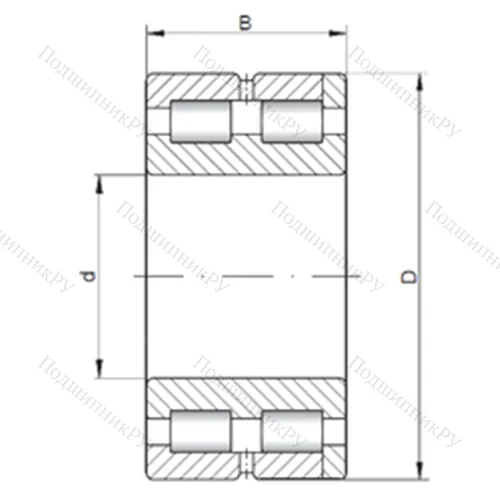 Подшипник роликовый радиальный NNC 4914 V от производителя  CX