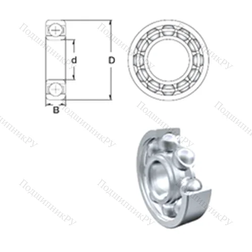 Подшипник шариковый радиальный MR 105 от производителя  ZEN