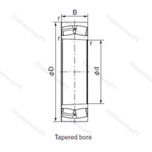 Подшипник роликовый радиальный 22326EXK