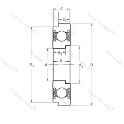 Подшипник шариковый радиальный TM-SX 06C 45LHXLH 1CS 18PX 1/L 588 от производителя  NTN