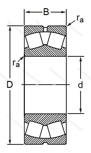 Сферический роликовый подшипник 53614 АН (22314 CCW 33) в Балашихе