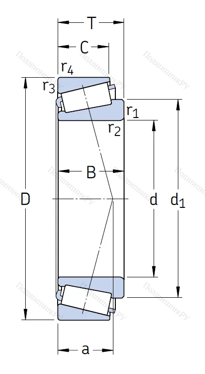Конический роликовый подшипник 30313 J 2/Q