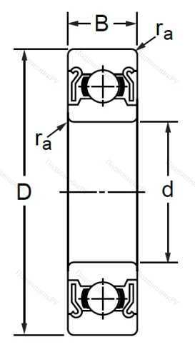 Однорядный шариковый подшипник SS 6809 ZZ (1000809 ZZ Ю ГОСТ) в Балашихе