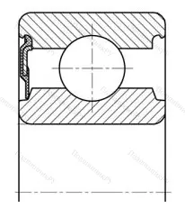 Модификация подшипника 20803ЕК размер 17x47x15,5 от производителя  ГПЗ-8