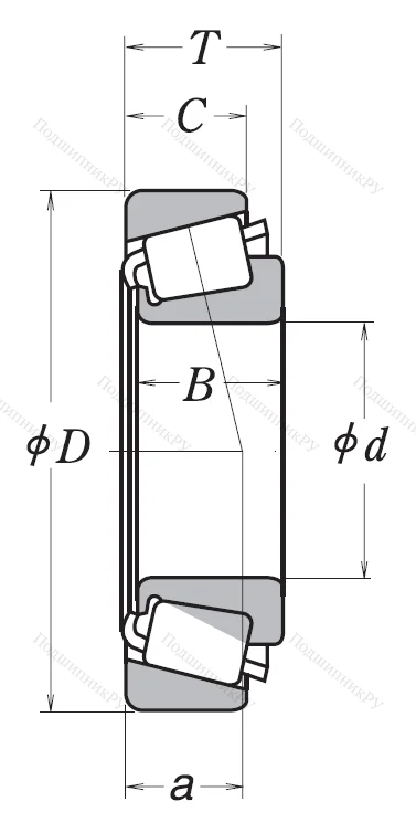 Конический роликовый подшипник HR 30318 J