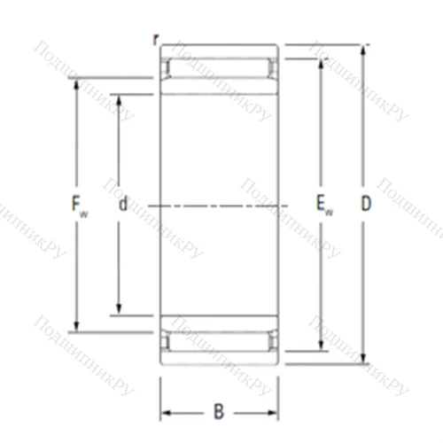 Подшипник игольчатый радиальный NAO 50X 68X 40 от производителя  KOYO