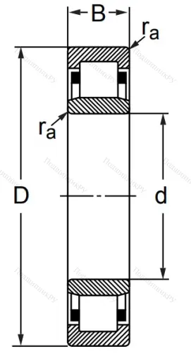 Цилиндрический роликовый подшипник 32507 (NU 2207) в Балашихе Цилиндрический роликовый подшипник 32507 (NU 2207) в Балашихе