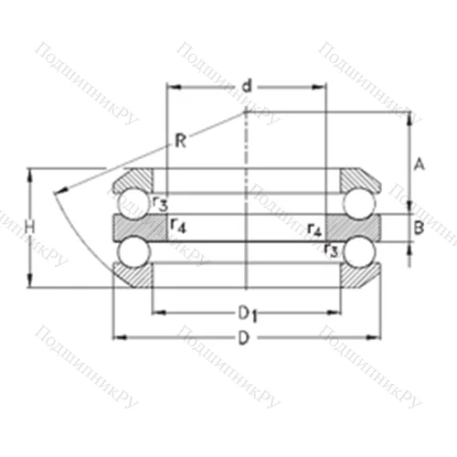 Подшипник шариковый упорный 54314-MP от производителя  NKE