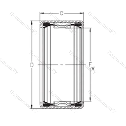 Подшипник игольчатый радиальный SCH 1414PP