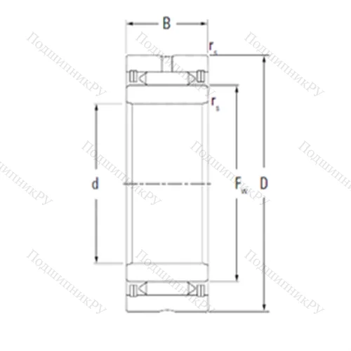 Подшипник игольчатый радиальный NA 1050 от производителя  KOYO Подшипник игольчатый радиальный NA 1050 от производителя  KOYO