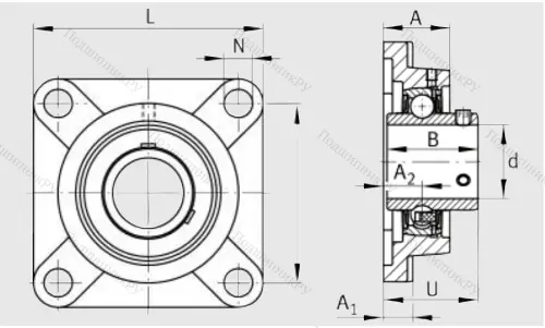 Подшипниковый узел UCF 212 J 7 в Балашихе
