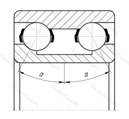 Подшипник 3211M размер 55x100x33,3 от производителя  SKF