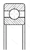 Однорядный шариковый подшипник 6926