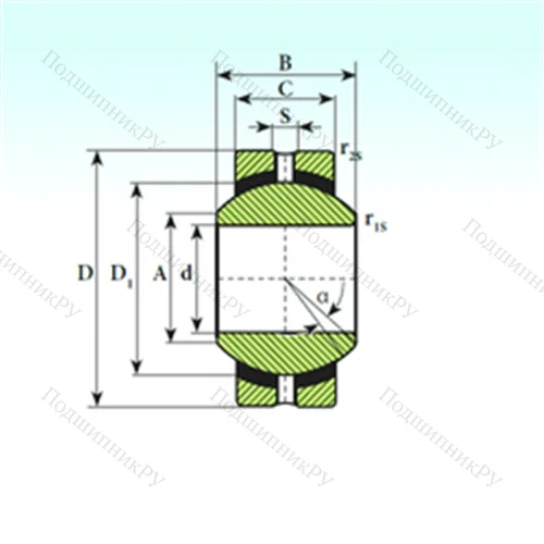 Подшипник скольжения сферический SSR 5