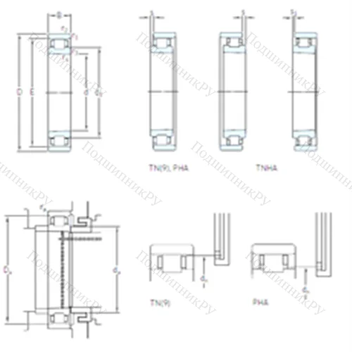 Подшипник роликовый радиальный N 1024 KTNHA/HC 5SP от производителя  SKF