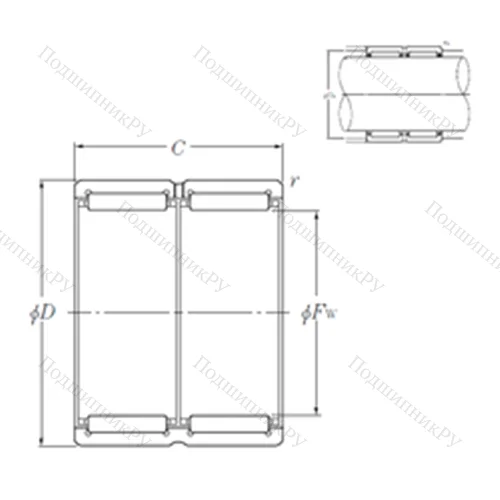 Подшипник игольчатый радиальный