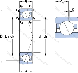 Подшипник 7003 CD/HCP 4AH