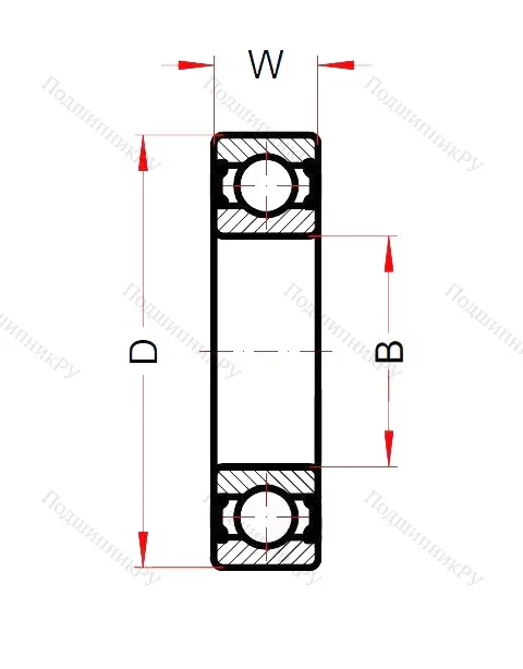 Высокотемпературный подшипник 6207 BHTS ZZ 280° (BECO)