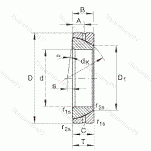 Подшипник шарнирный GE 70-SX