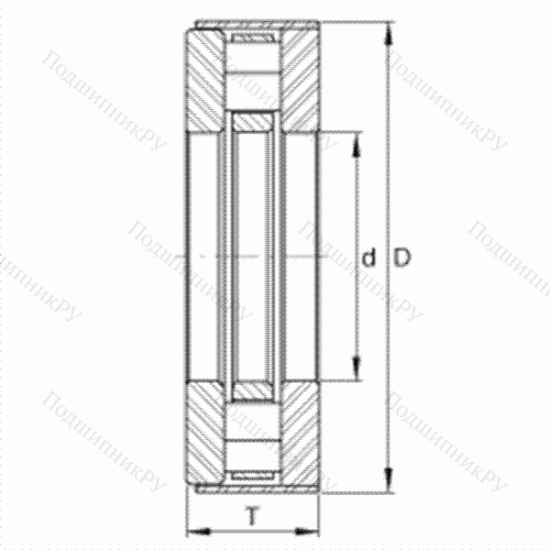 Подшипник роликовый упорный RCT 27-B