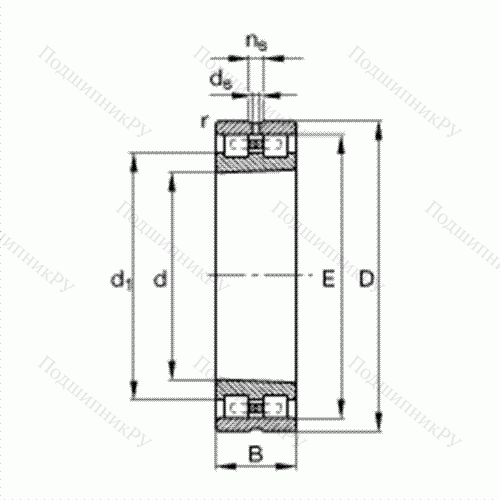 Подшипник роликовый радиальный NN 3036-AS-K-M-SP от производителя  FAG Подшипник роликовый радиальный NN 3036-AS-K-M-SP от производителя  FAG